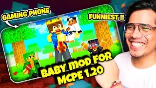 How to download babay mod like GamerFleet for Minecraft pocket edition 1.20 |Technical Gamer Kumar|