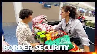Passenger BUSTED with Massive Haul of Undeclared Food! | Border Security