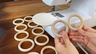 Make, Sell And MAKE MONEY! Genius Sewing Idea With Rope and Wooden Rings.