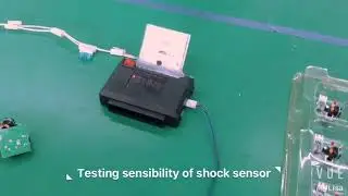 Testing Sensibility of Shock Sensor, Kingcobra Car Security System Manufacturer