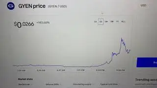 GYEN Crypto Coin Taking Off!