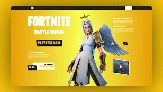 How To Make A Animated Website | HTML CSS & Javascript | Fortnite Landing Page