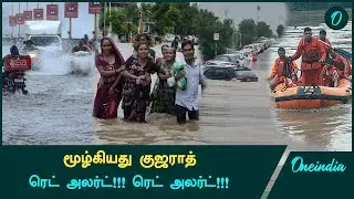 குஜராத் வெள்ளத்தில் 17,000 பேர் மீட்கப்பட்டுள்ளார் | Gujarat Flood | Oneindia Tamil
