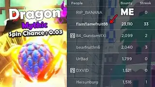 Hunting BOUNTY Using Dragon Fruit in Fruit Battlegrounds...(Roblox)