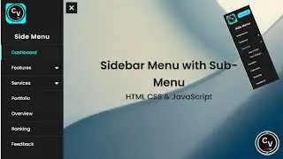How to Create Sidebar Menu with Sub-menu Using Html Css & JavaScript | Sidebar Menu with Sub-Menu