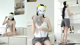 (4K 세로) 가까이서 보는 일본룩북🖤 여친 일상복 느낌 LOOKBOOK