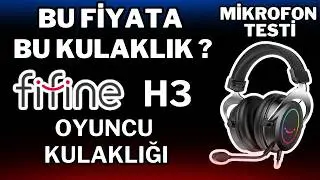 FİFİNE H3 OYUNCU KULAKLIĞI MİKROFON TESTİ