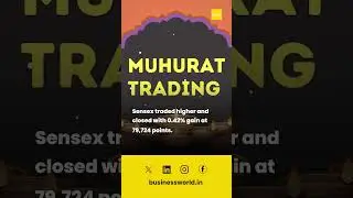 Muhurat Trading Cheers The Streets; All Indices Close Green #trading #muhurattrading #shorts