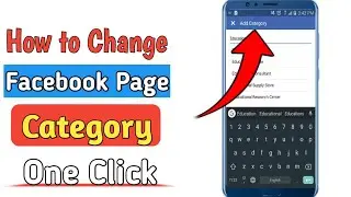 How to Change Facebook Page Category 2021