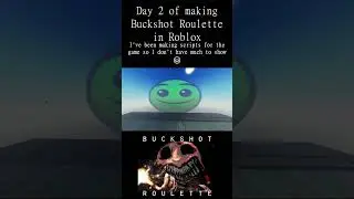 Day 2 of making Buckshot Roulette in Roblox Studio! 🔥 #roblox #buckshotroulette #robloxstudio