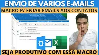 Como Enviar Email pelo Excel com VBA | Envio Email Com Anexo Autoamticamente com dados da Planilha