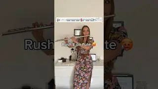 Pro flutist attempts RUSH E! 😮‍💨🔥 #shorts #rushe