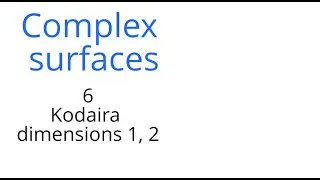 Complex surfaces 6: Kodaira dimensions 1 and 2
