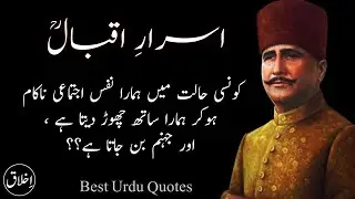 Allama Iqbal Best Quotes | Urdu Quote of Allama Iqbal | konsi halt mai hamara nafs..| heart quotes |