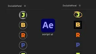 How to remove round buttons from After Effects Script