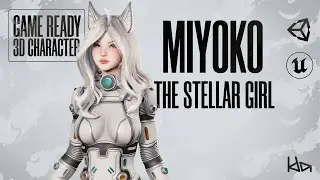 PREVIEW - GAME-READY 3D Character - Stellar Girl Miyoko