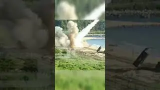An M270 Multiple Rocket  Launch System Fire 😲 