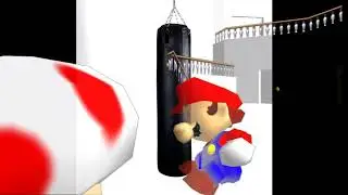 mario hiting a bag :3
