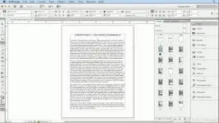 Adobe Indesign CS6 Tutorial - 43  Creating a Section