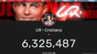 Watch how Christiano Ronaldo Gained 6.3M Subscribers