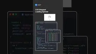 CSS Stepped Loading Spinner #csstricks #htmlcss #coding