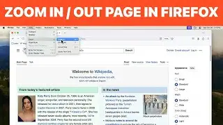 How to Zoom In / Out Page in Firefox on Mac (Tutorial)