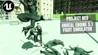 Unreal Engine 5's Mind-Blowing Graphics Power our Epic New Project: Neo vs Agents Fight Simulator!