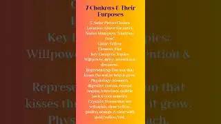 7 Chakras & Their Purposes ~ Solar Plexus