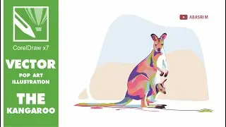 Drawing a Kangaroo in Pop Art Style
