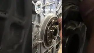 KIA 2.4L Engine, worn-out main bearings. 