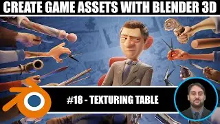Blender Game Assets Modeling Course For Unity Game Engine | #18 Texturing Table