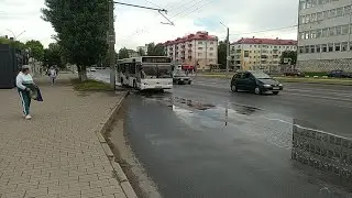 Старое видео! Поездка на автобусе МАЗ 103 Рег. АІ 7148-6 по 26 маршруту.