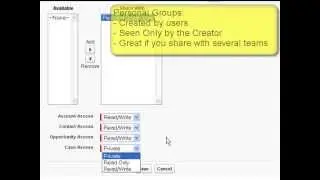 Salesforce Sharing Groups or Teams (no admin needed)