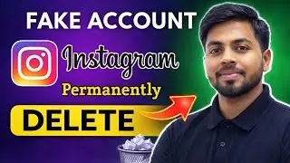 How To Delete Instagram Account Permanently 2025 ?? Instagram Fake Account Delete Kaise Kare.