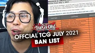 JULY 2021 Official TCG Ban List - Tombox's First Reaction