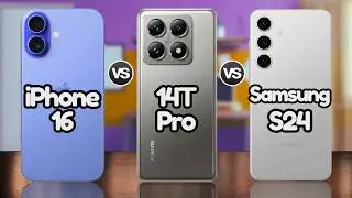 Xiaomi 14T Pro Vs Iphone 16 Vs Samsung Galaxy S24 | @Eficientechs👈👀