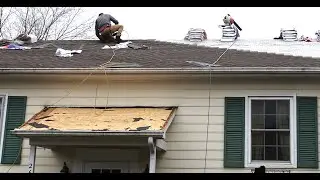 How a New House Roof is installed, work by Lounsbury Roofing