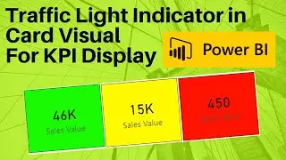 Traffic Light Indicator in Card Visual for KPI Display in Power BI