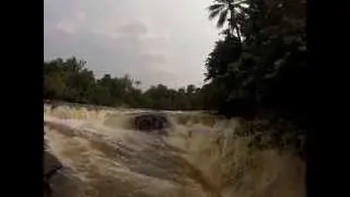 Редкий водопад в Конго!) Купание" Белого коня"!))
