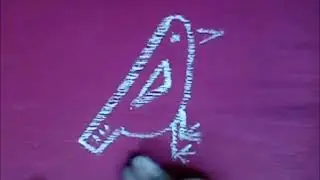 Easy to draw visual code of a bird