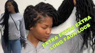 EXTRA Long Easy To Do Faux Locs (No Nail/Hair Glue)| ChinaJ.