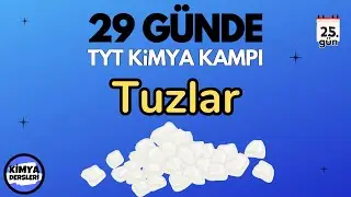 Tuzlar | 29 Günde TYT Kimya Kampı | 25.Gün | 10.Sınıf Kimya | TYT 2024