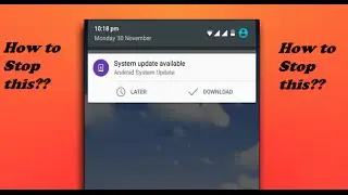 Stop System update notification Xiaomi in Android A1One