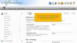 Installing Dotclear using Softaculous