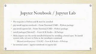 Run R from Jupyter Notebook or Jupyter Lab #2.4