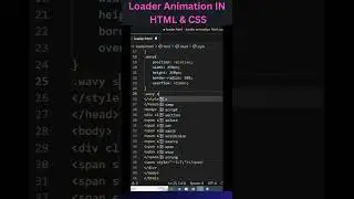 Loader Animation | HTML CSS 