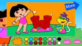 dora games - dora color book game - best games