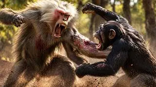 BABUINO vs CHIMPANCE | ¿Quién Ganaría? | EPIC VERSUS 🐵🆚️🐒