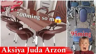 AKSIYA BOSHLANDI😱 | Faqat Optom | Bunaqa Arzon Narxlarda Bo'magan | STOL STUL NARXLARI