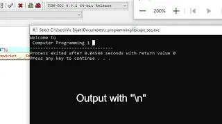 Escape Sequence in C Language